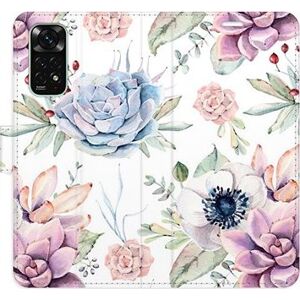 iSaprio flip puzdro Succulents Pattern pre Xiaomi Redmi Note 11/Note 11S