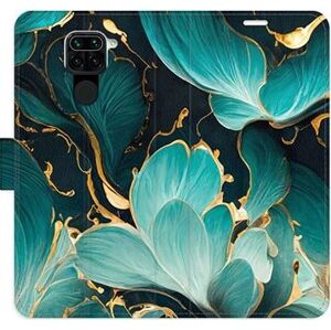 iSaprio flip puzdro Blue Flowers 02 na Xiaomi Redmi Note 9