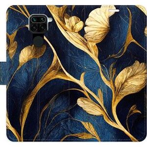 iSaprio flip puzdro GoldBlue pre Xiaomi Redmi Note 9