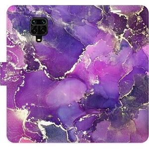 iSaprio flip puzdro Purple Marble pre Xiaomi Redmi Note 9 Pro/Note 9S