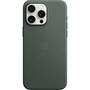 Apple iPhone 15 Pro Max Kryt z tkaniny FineWoven s MagSafe listovo zelený