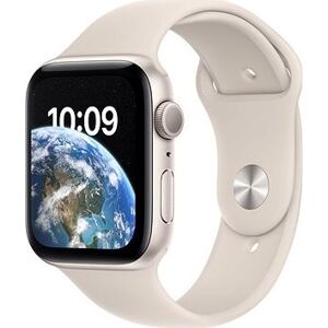 Apple Watch SE (2022) 44 mm Hviezdne biely hliník s hviezdne bielym športovým remienkom