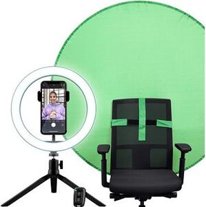 Trust MAKU 2 v 1 Vlog Light & Green Screen Kit