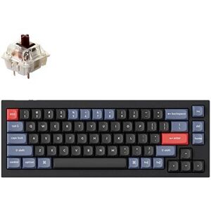 Keychron Q2 65% Layout QMK Gateron G PRO Hot-Swappable Brown Switch - US, čierna