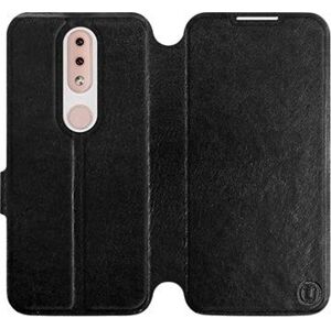 Flipové puzdro na mobil Nokia 4.2 vo vyhotovení Black & Gray so sivým vnútrom
