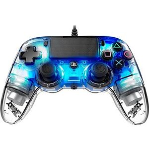 Nacon Wired Compact Controller PS4 – priehľadný modrý