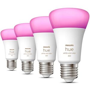 Philips Hue White and Color Ambiance 9W 800 E27 4 ks