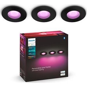 Philips Hue Xamento bodové čierne 3 ks