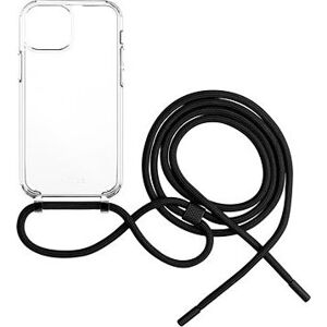 FIXED Pure Neck AntiUV s čiernou šnúrkou na krk na Apple iPhone 12 mini