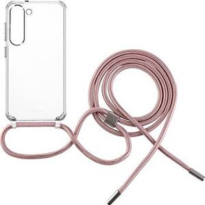 FIXED Pure Neck AntiUV s čiernou šnúrkou na krk na Samsung Galaxy S23