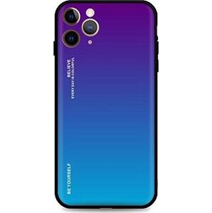 TopQ Kryt LUXURY iPhone 11 Pro pevný duhový purpurový 92478