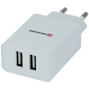 Swissten sieťový adaptér SMART IC 2.1A + kábel micro USB 1,.2 m biely