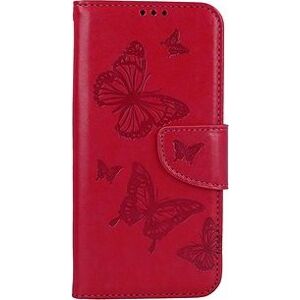 TopQ Pouzdro Samsung A34 knížkové Butterfly růžové 111935
