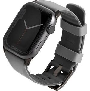 UNIQ Linus Airsoft Silikónový remienok na Apple Watch 42/44/45/Ultra 49 mm sivý