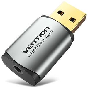 Vention USB External Sound Card Gray Metal Type (OMTP-CTIA)