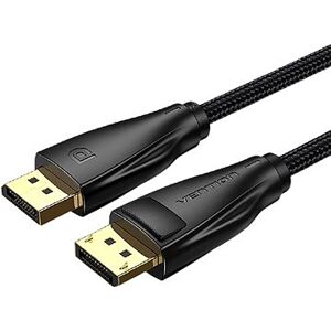 Vention Cotton Braided DP 1.4 (Display Port) 1m Black